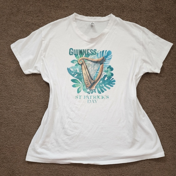 White Guinness St.Patrick's Day Tee, Women's XL - Picture 3 of 8
